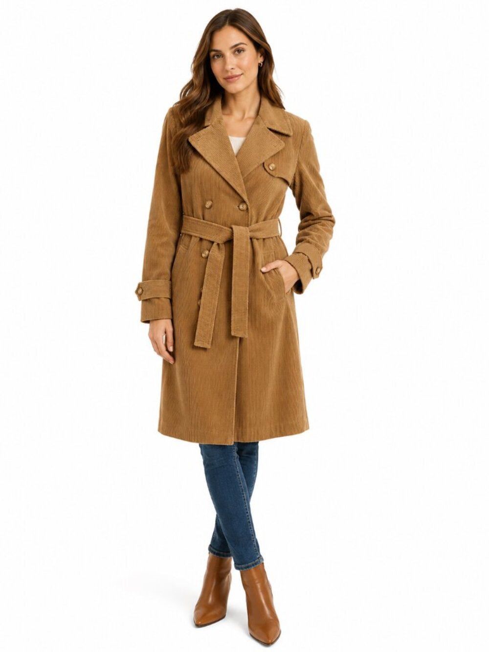 Vintage French Corduroy Trench Coat – Été comme Hiver Paris